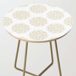 Mandala Gold Pattern Side Table