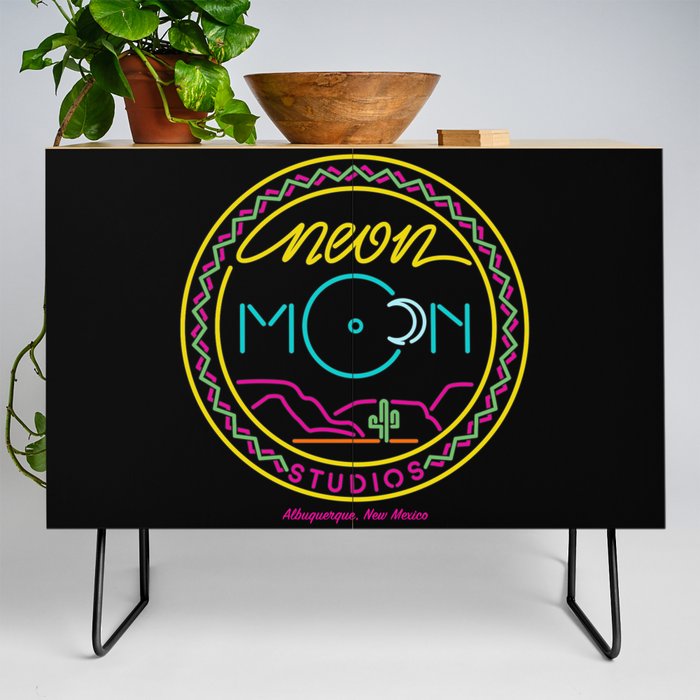 Neon Moon Studios Logo Rectangle Credenza