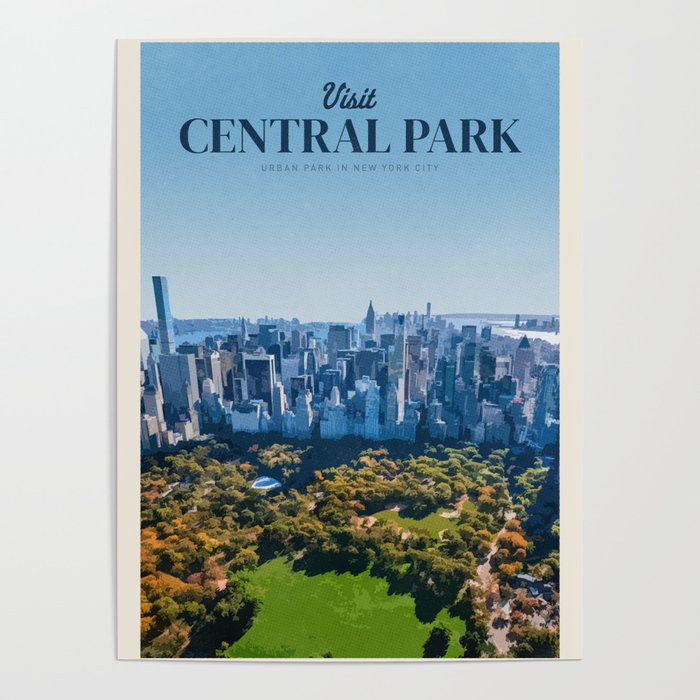 Visit Central Park Poster