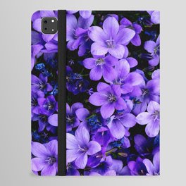 Purple Flowers iPad Folio Case