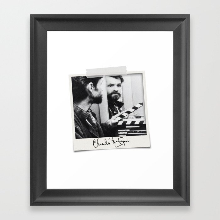Manson Charles Signature Movie Framed Art Print