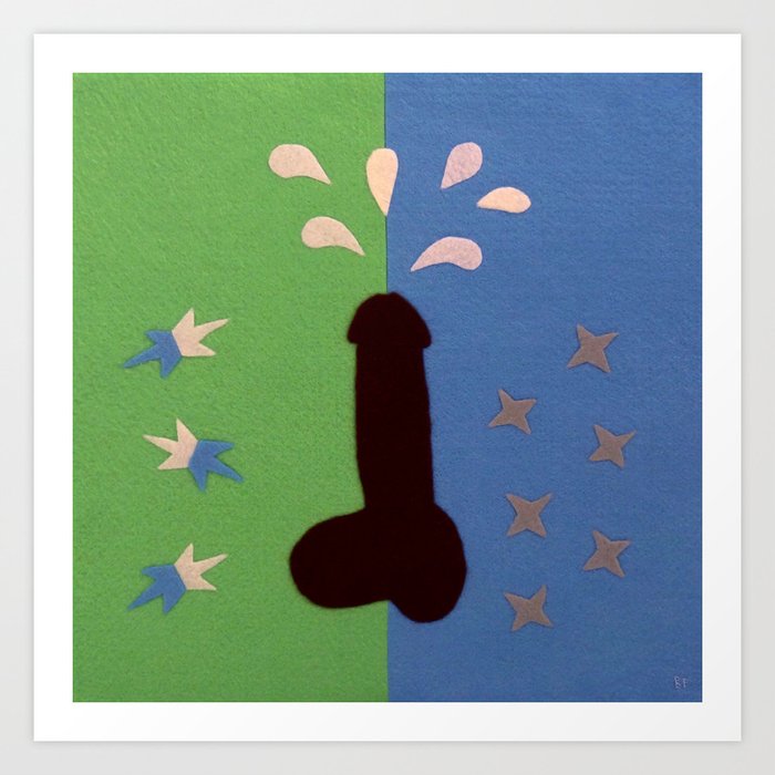 Felt Penis: Seeing Stars Art Print