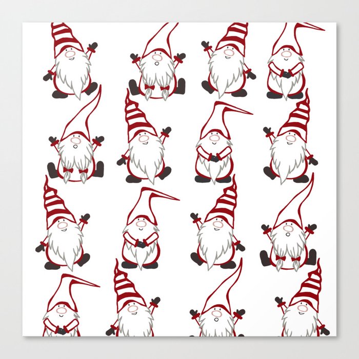 Christmas gnomes Canvas Print