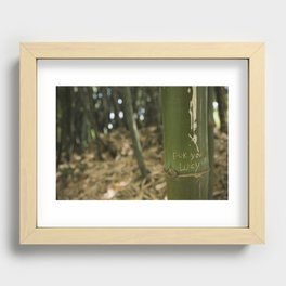 F- You Lucy Recessed Framed Print