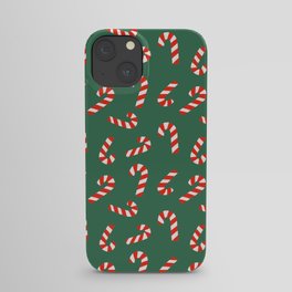 Candy Canes - Green iPhone Case