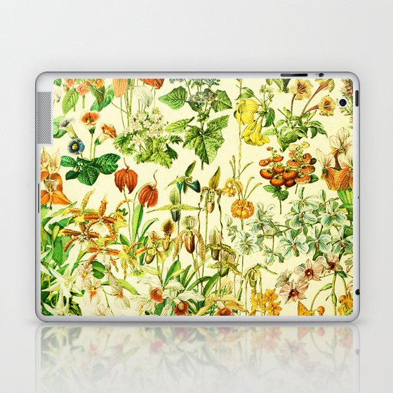 Adolphe Millot "Flowers" 4. Laptop & iPad Skin