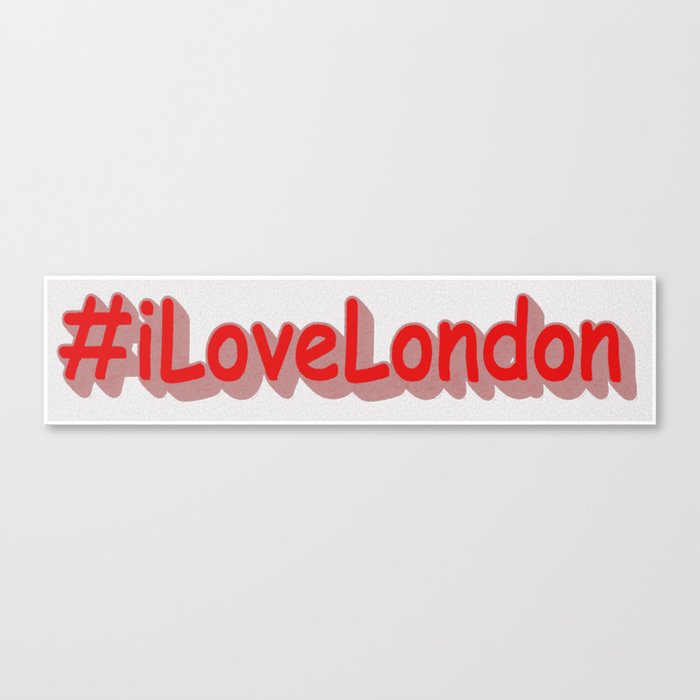 "#iLoveLondon" Cute Design. Buy Now Canvas Print