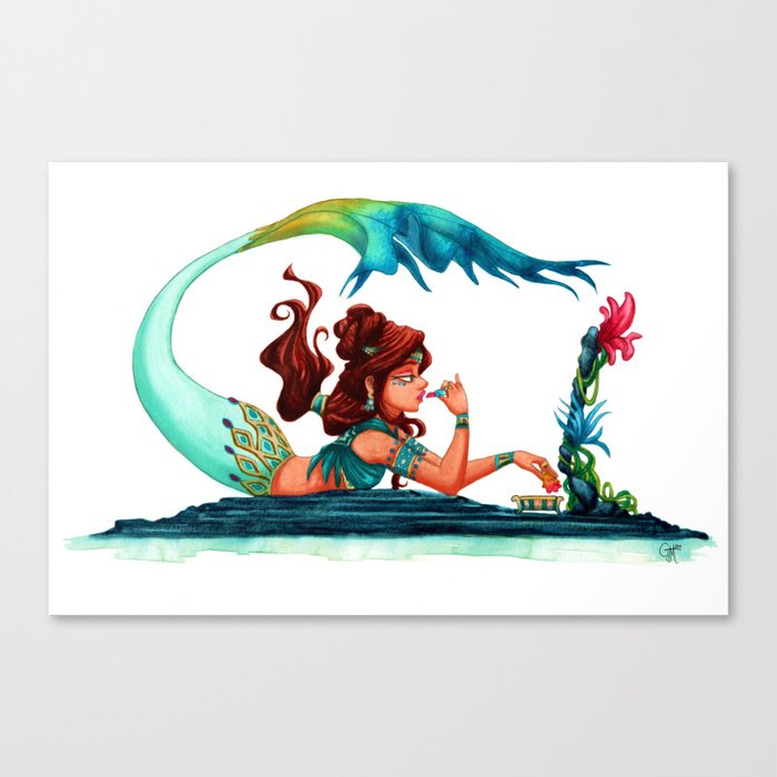 Makeup Mermaid Canvas Print