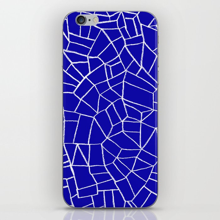 Cubismo in blue and white iPhone Skin