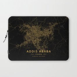 Addis Ababa, Ethiopia - Gold Laptop Sleeve