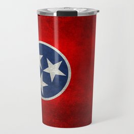 Tennessee State flag, Vintage version Travel Mug