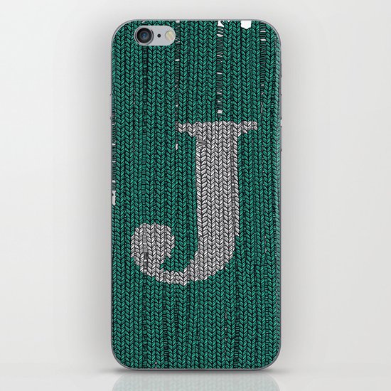 Winter clothes. Letter J III iPhone & iPod Skin