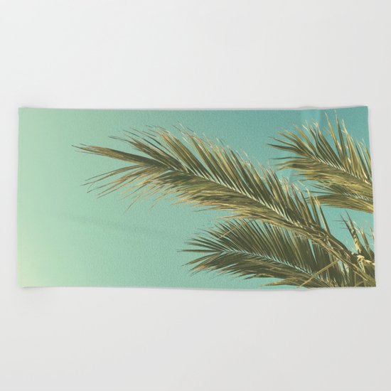Autumn Palms II Beach Towel