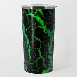 Cracked Space Lava - Blue/Green Travel Mug