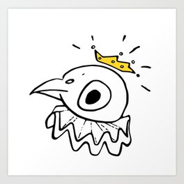 Sweet Prince Archibald and His Gold Crown Art Print