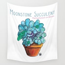 Moonstone Succulent Wall Tapestry