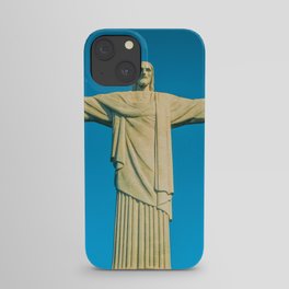 Brazil Photography - Statue Of Christ The Redeemer Under The Blue Sky iPhone Case