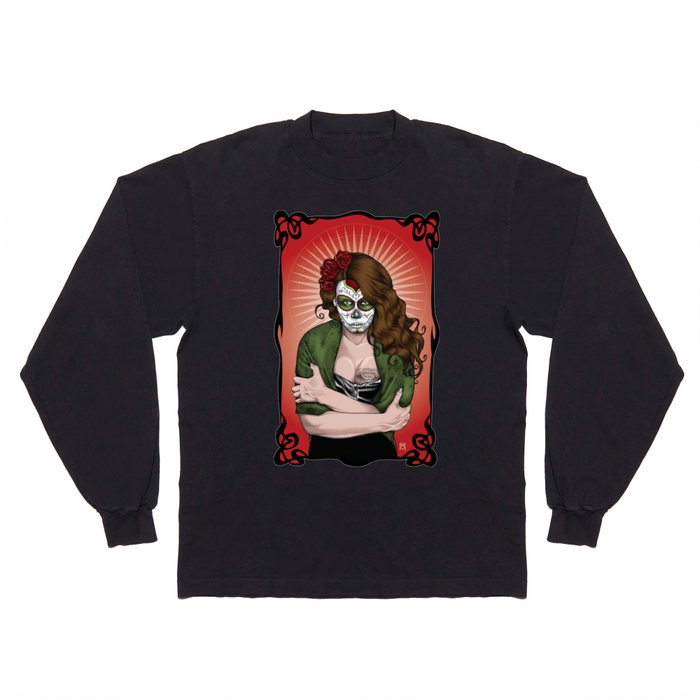 La Muerta Bella Long Sleeve T Shirt