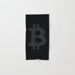 Bitcoin Binary Black Hand & Bath Towel
