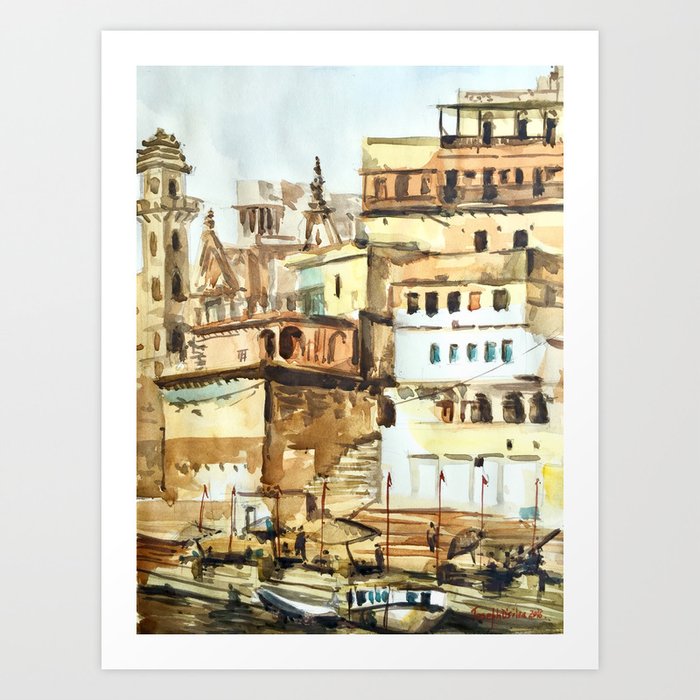 Varanasi India Hindu Pilgrimage Art Print