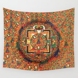Buddhist Mandala DMT Transcendent Visions Wall Tapestry