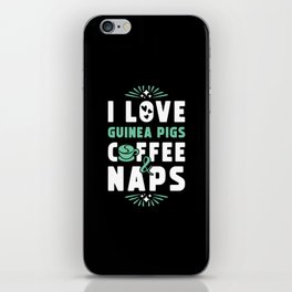 Guinea Pig Coffee And Nap iPhone Skin