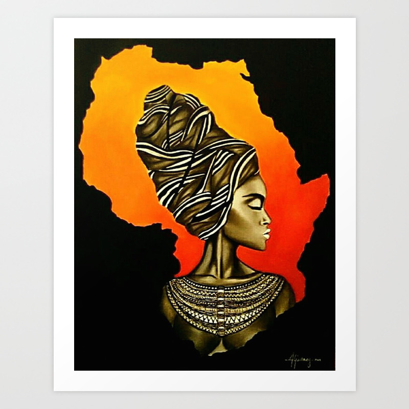 African Queen Art Print By Lee Lee Society6