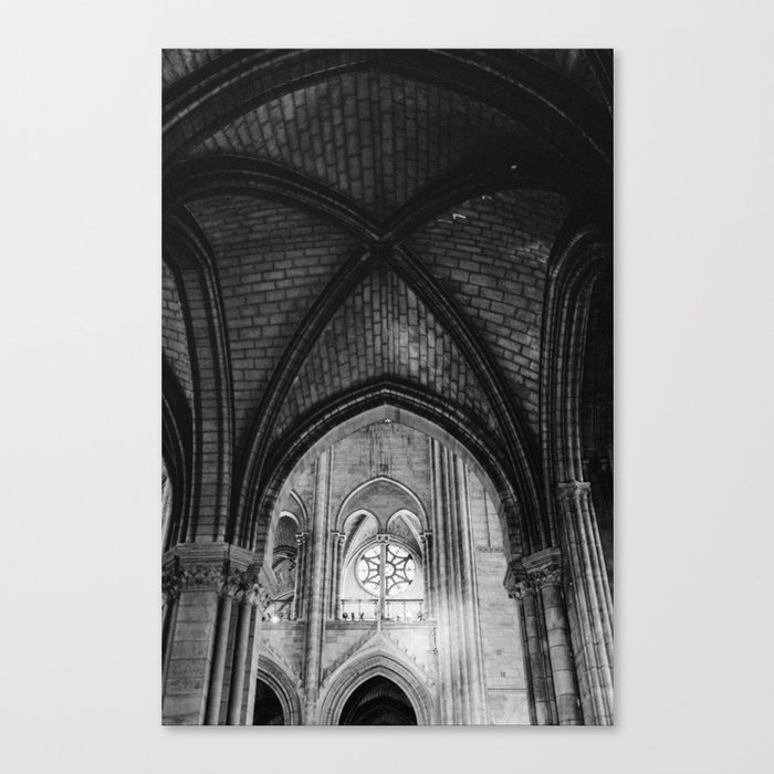 Notre-Dame de Paris Interior Canvas Print