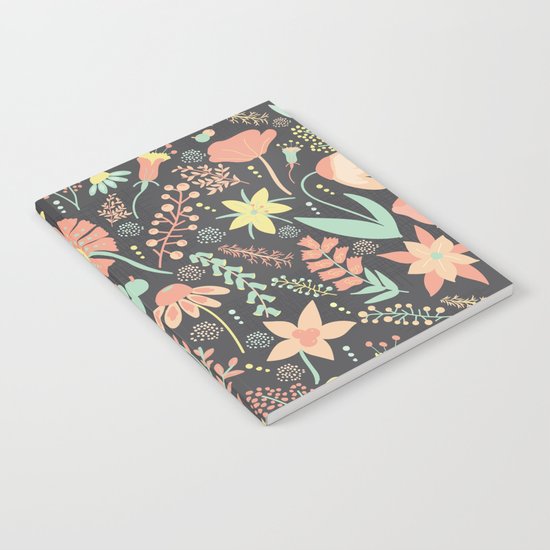 Peachy Keen Wildflowers Notebook