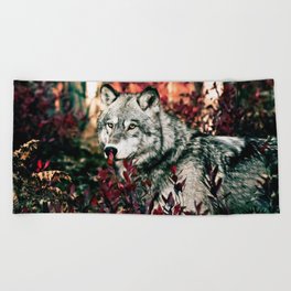 Wolf Beach Towel