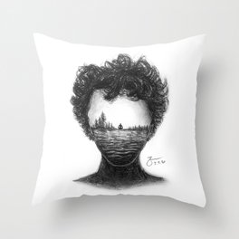The Thinker Throw Pillow