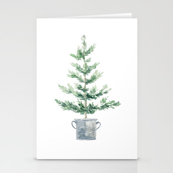 Christmas fir tree Stationery Cards