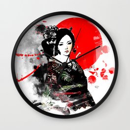 Kyoto Geisha Japan Wall Clock