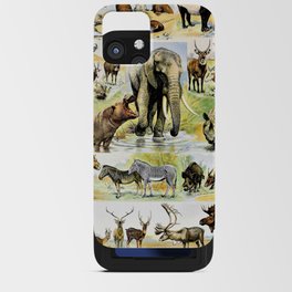Adolphe Millot "Mammals" 2. iPhone Card Case