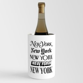 I Heart New York City Black and White New York Poster I Love NYC Design black-white home wall decor Wine Chiller