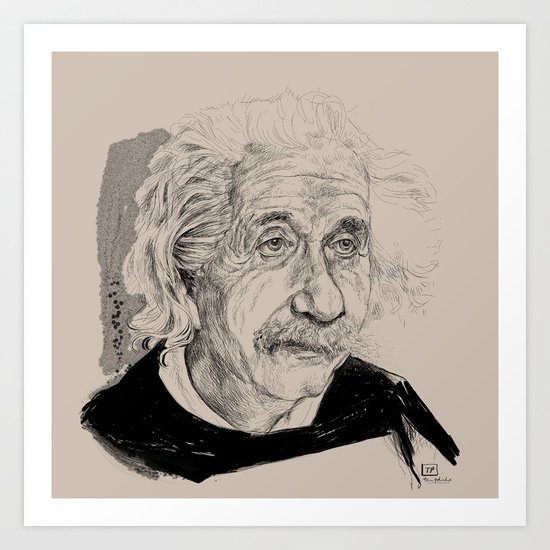 Albert Einstein (scientist) Art Print