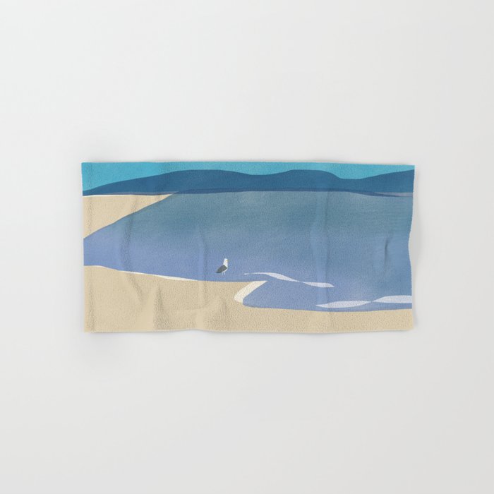 Seagull feeling calm sea Hand & Bath Towel