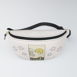 ACE OF PENTACLES / WHITE Fanny Pack