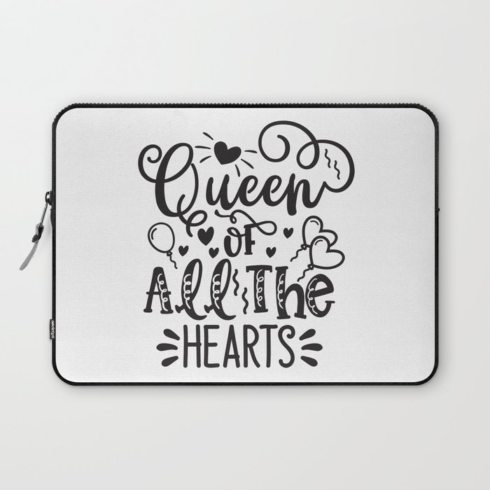 Queen Of All The Hearts Laptop Sleeve