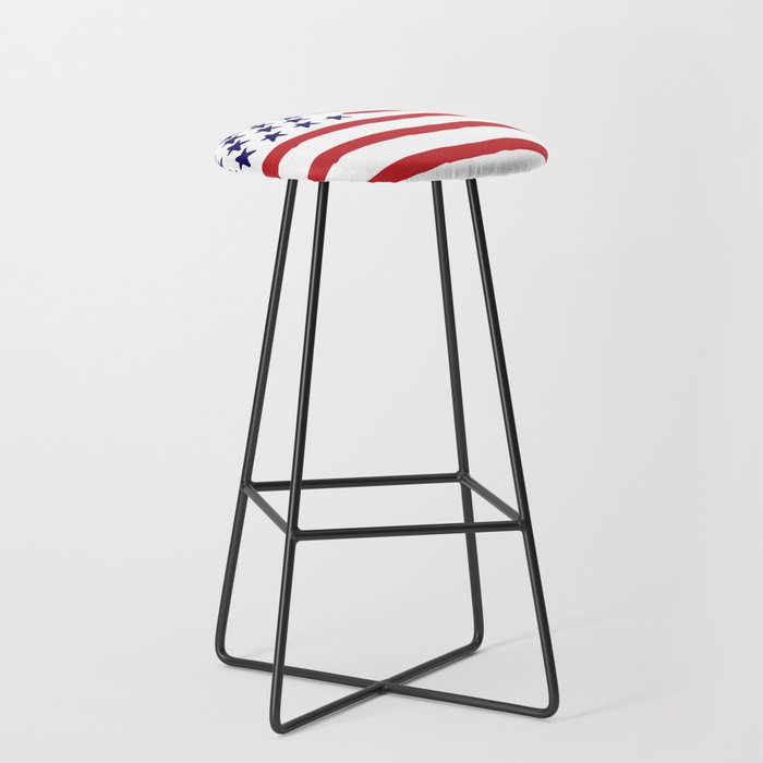 The Star-Spangled Banner / USA Flag / Hand-painted Bar Stool