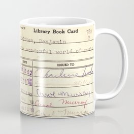 Library Card 780 The Wonderful World of Music Mug