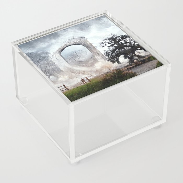 Portal to a world made of oak trees Acrylic Box