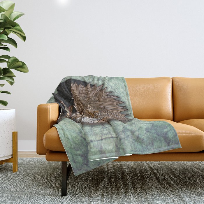 Woodland Squirrel Throw Blanket