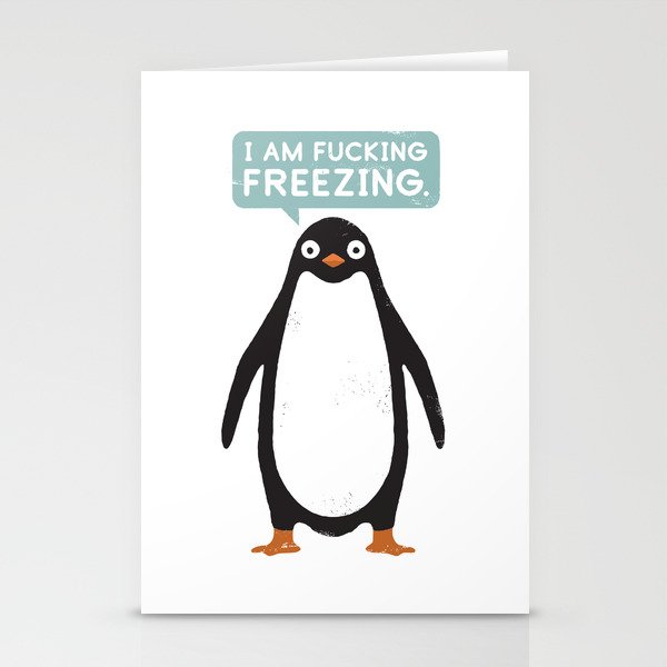 Talking Penguin Stationery Cards