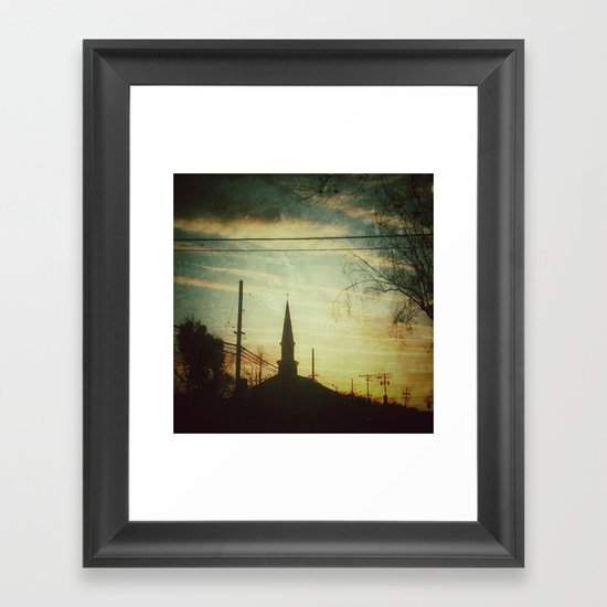 Sunset Silhouettes Framed Art Print