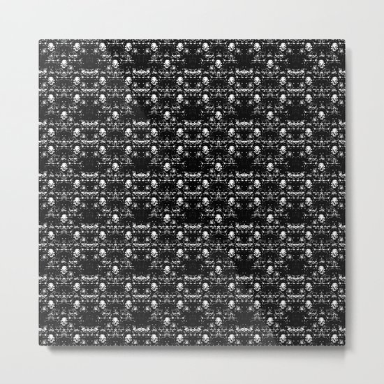 Door Skulls Metal Print