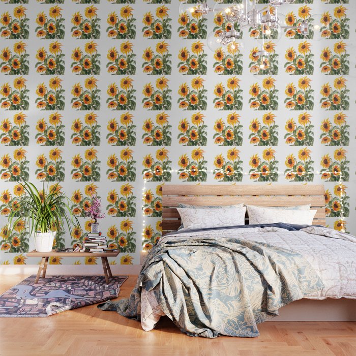 sunflower watewrcolor 2018 Wallpaper