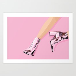 These boots were made for walking Art Print