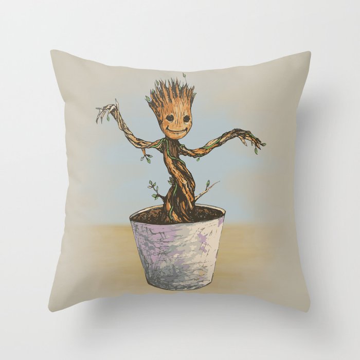 Baby Groot Throw Pillow