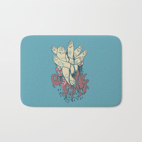 hands! print Bath Mat